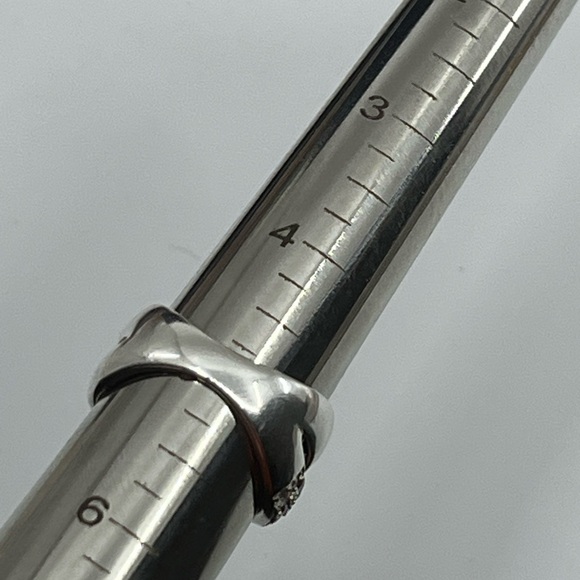 925 Dominique Malaysia Crossover CZ Band Ring - Size 5 - Picture 6 of 16